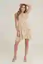 Vestido Primavera Color Beige Claro Talla M Ragged