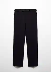 Pantalón Creta Negro Talla 36 Mujer Mango