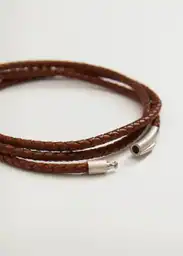 Pulsera Long Cuero Talla 99 Hombre Mango