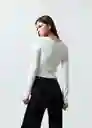 Buzo Tejido Mujer Crudo Marfil Claro Talla M 482G015 Naf Naf