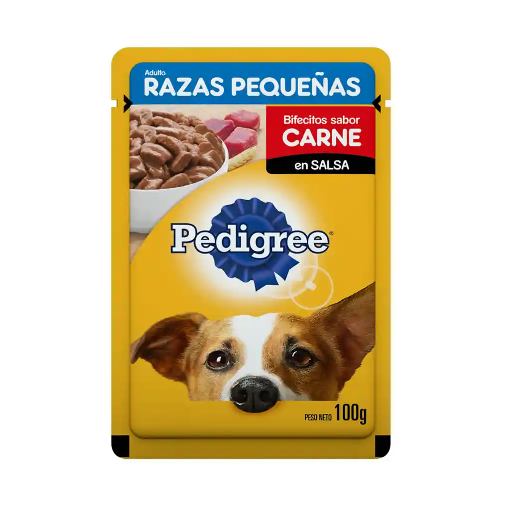 Pedigree Alimento Para Perro Razas Pequeñas Carne en Salsa