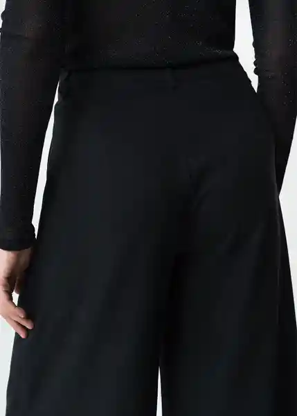 Pantalón Mujer Negro Puro Ultraoscuro Talla 8 433G304 Naf Naf
