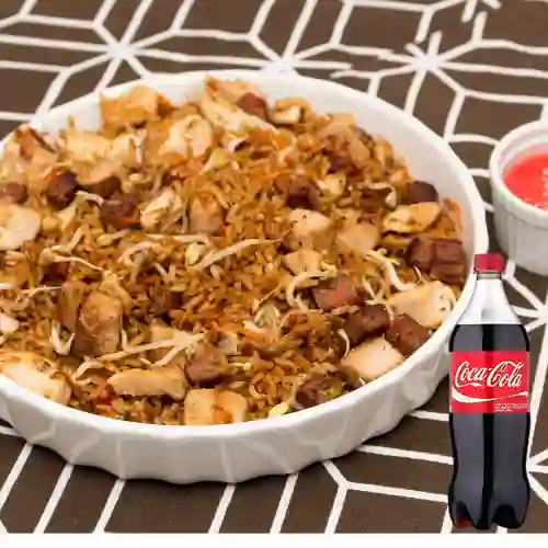 Arroz Mixto ( 3 Personas ) + Cocacola Org 1.5 Lts