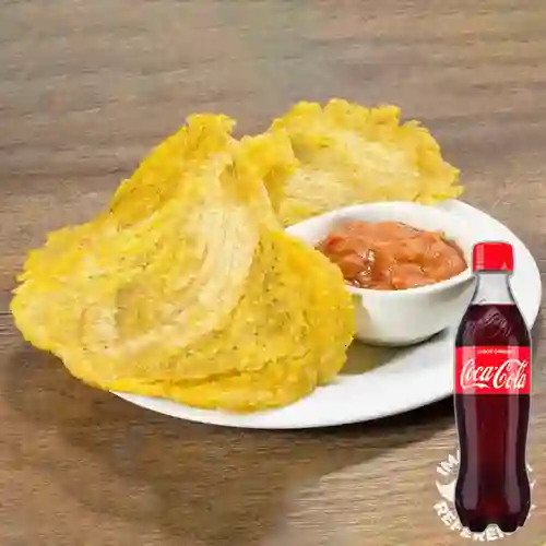 Combo Cascos de Patacones +Cocacola Orig 400ml