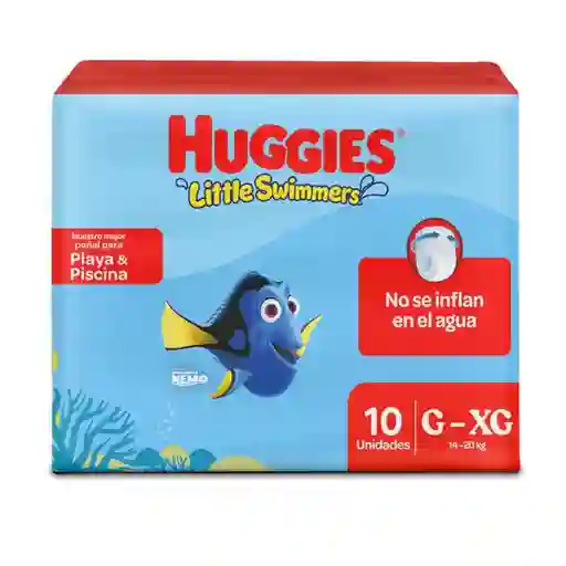 Pañales Huggies Little Swimmers Etapa 3-4/G-XG 10 Und