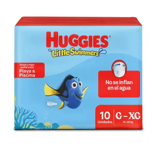 Pañales Huggies Little Swimmers Etapa 3-4/G-XG 10 Und