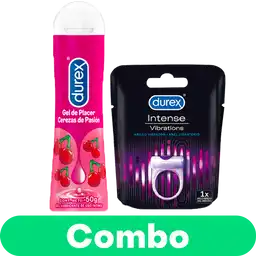 Combo Durex Lubricante Cereza + Durex Anillo Vibrador