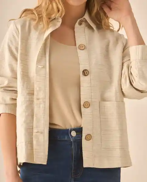Chaqueta Crudo Novia Claro Talla S 423G008 Esprit