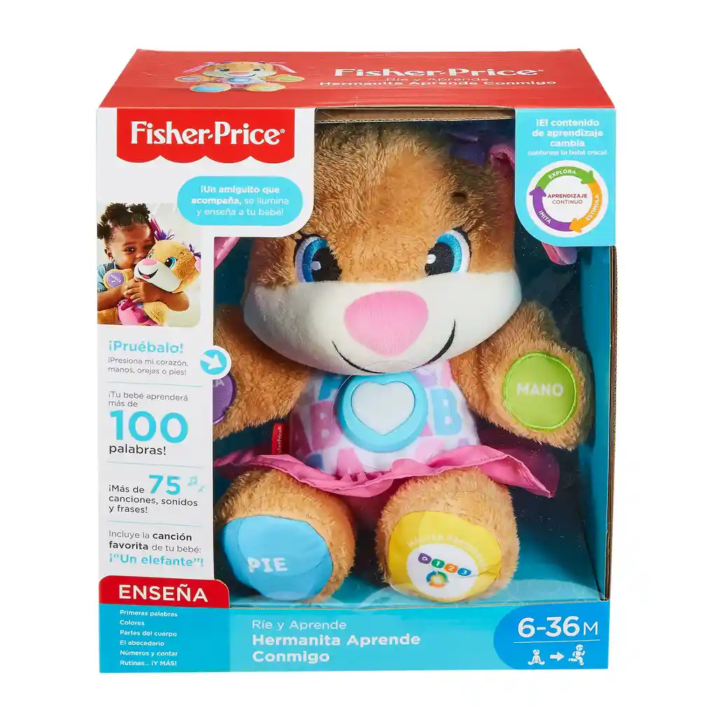 Fisher Price Juego Didáctico Perrita Hermanita Interactiva