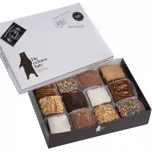 Caja postal x12 brownies de milo surtido