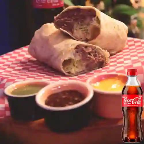 Combo Burrito Vegetariano +Cocacola Orig 400ml