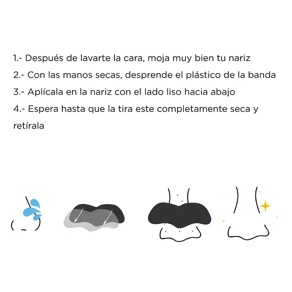 Banda para Quitar Puntos Negros en Nariz Carbón Miniso