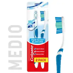 Colgate Cepillo de Dientes Triple Acción Extra Blancura Suave