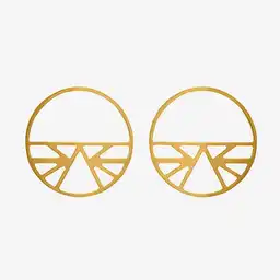 Aretes Ibiza Dorado 43 mm