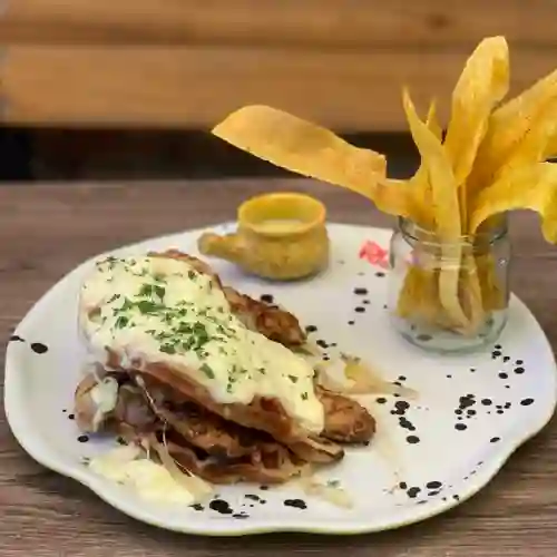 Empare-waffle Pollo Bbq