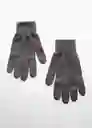 Guantes Touch Gris Talla 99 Hombre Mango