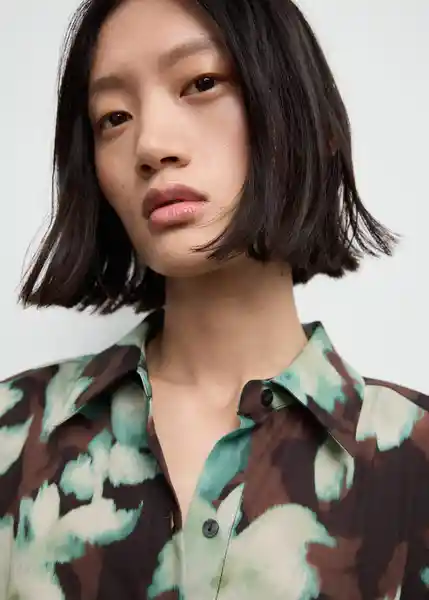 Vestido Patrick Azul Talla S Mujer Mango