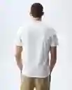 Camiseta Hombre Blanco Talla M 801G003_BLA110601 Americanino