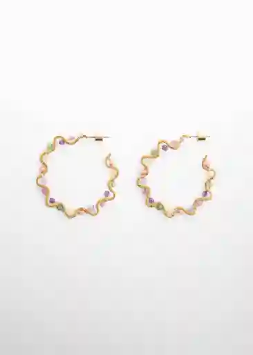 Pendientes Ronda Oro Talla 99 Mujer Mango