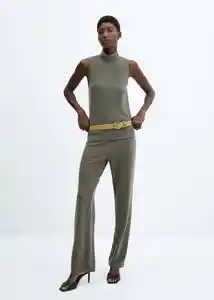 Top Michigan Khaki Talla 18 Mujer Mango