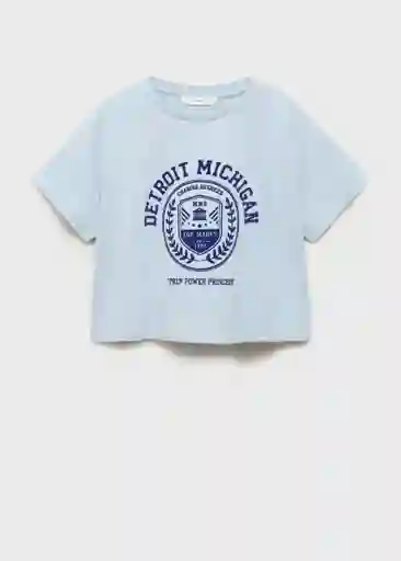 Camiseta City Celeste Talla 10 Niñas Mango