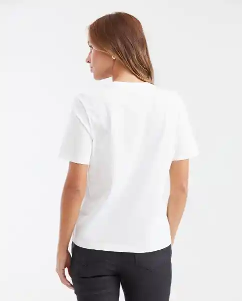 Camiseta Timeless Graphic Tee Crudo Pristino Claro XS Chevignon