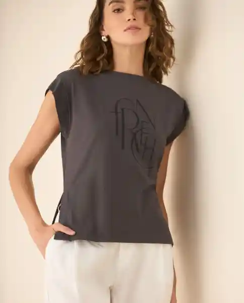 Camiseta Gris Galaxia Ultraoscuro Talla S 103G003 Esprit