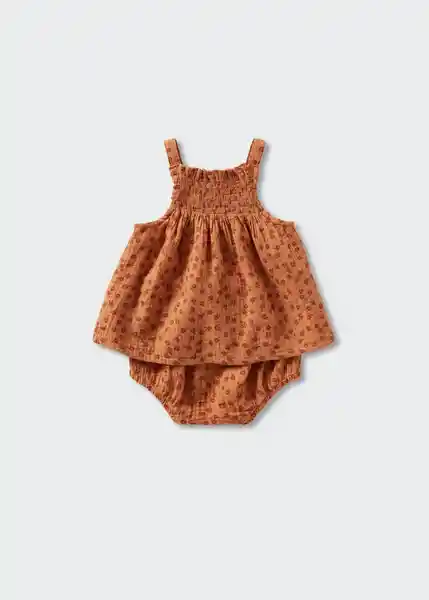 Vestido Noa Terracota Talla 61 Niños Mango