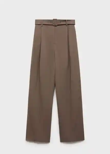 Pantalón Oliana Topo Talla 38 Mujer Mango