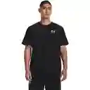 Under Armour Camiseta Manga Sisa de Hombre Negro Talla L