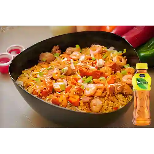 Combo Arroz Chino Especial + Fuze Tea Limón 400ML