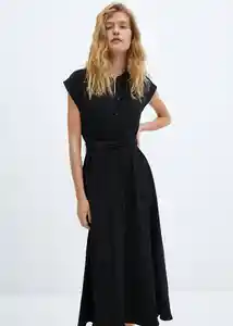 Vestido Vaiana-w Negro Talla S Mujer Mango