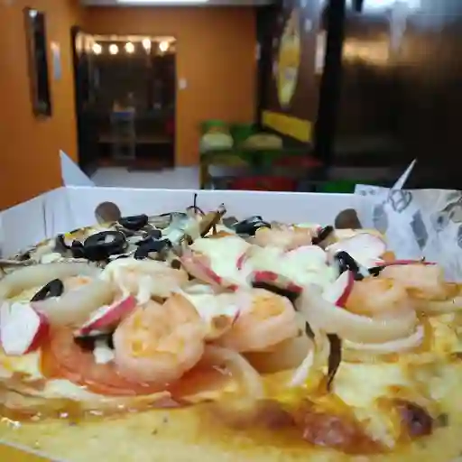 Pizza marinera pequeña