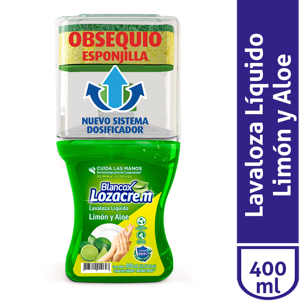 Blancox Lavaloza Líquido Limón y Aloe 400ml