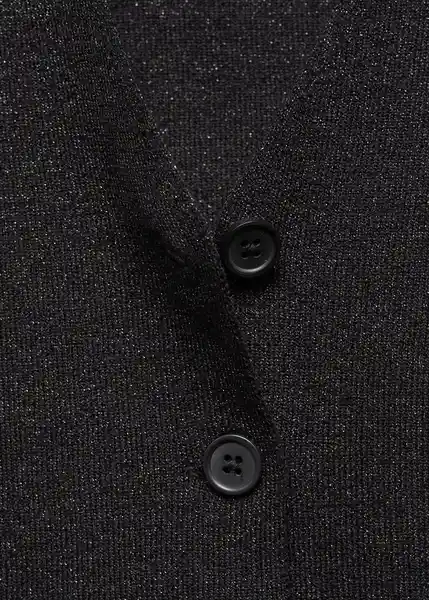 Top Vest Negro Talla 19 Niñas Mango