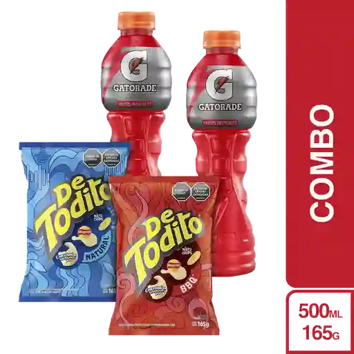 Combo de Todito Bbq + de Todito + Gatorade Frutas Tropical