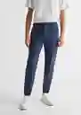 Pantalón Jogger 6 Navy Talla 21 Teen Niños Mango