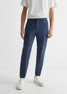 Pantalón Jogger 6 Navy Talla 21 Teen Niños Mango