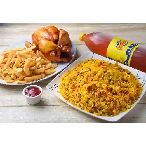 Combo Arroz Paisa+ 1 Pollo y Gaseosa