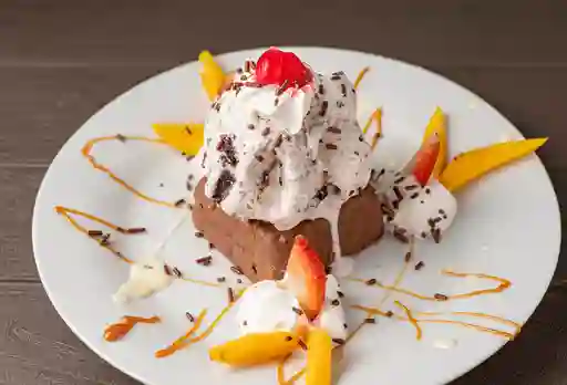Brownie con Helado
