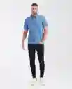 Camisa Denim Corta Azul Lago Primavera Oscuro M Chevignon