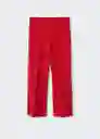 Pantalón Kick Rojo Talla 36 Mujer Mango