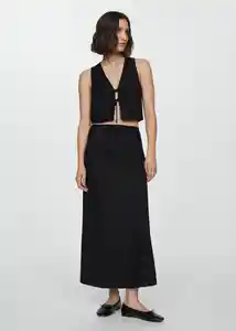 Falda Lago Negro Talla XS Mujer Mango