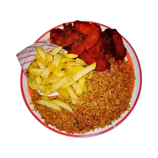 Combo Arroz Chino Papa Alas 3 Personas