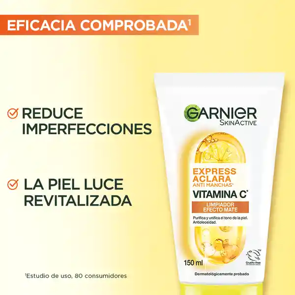 Garnier Express Aclara Anti Manchas Limpiador Efecto Mate