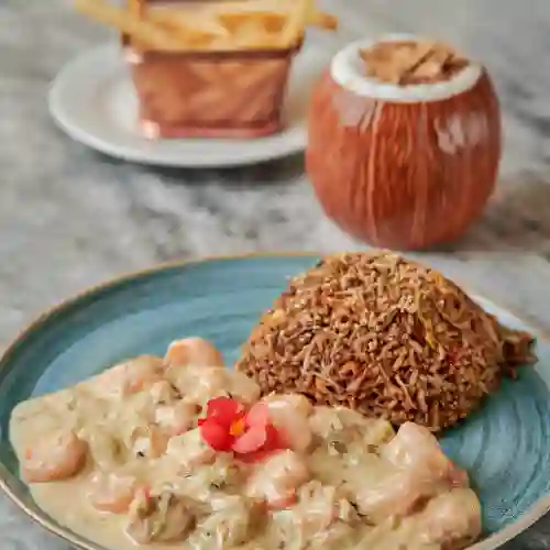 Salteado de Mariscos Leche de Coco