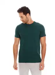 Camiseta Manga Corta Cuello Redondo Verde Talla M Bronzini