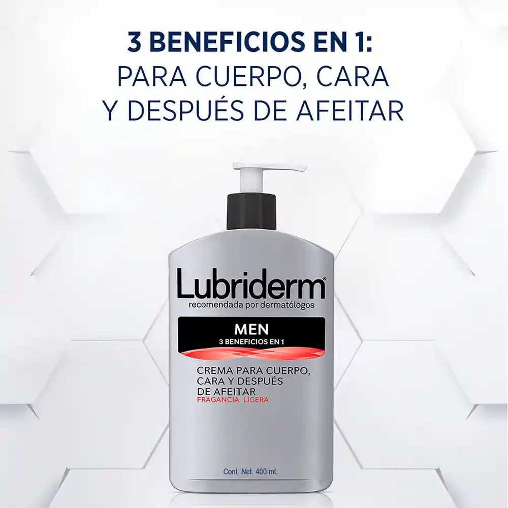 Crema Corporal LUBRIDERM For Men 400 ML