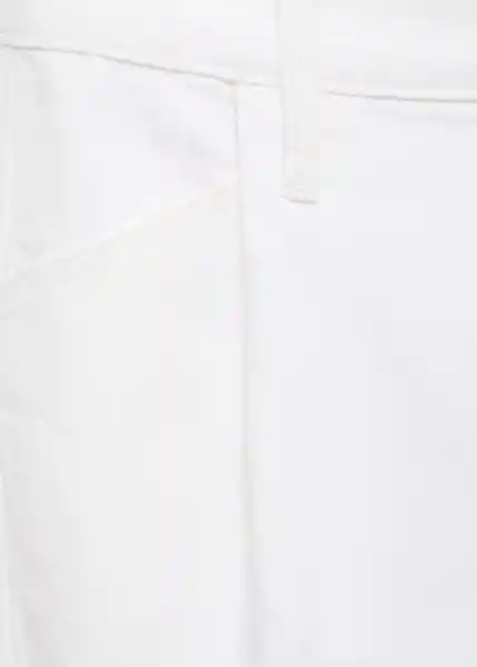 Short Ibiza Blanco Talla 32 Mujer Mango