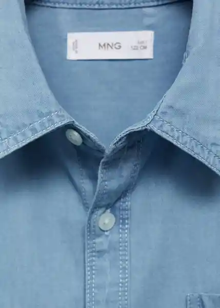 Camisa Joan Tejano Medio Talla 08 Niños Mango